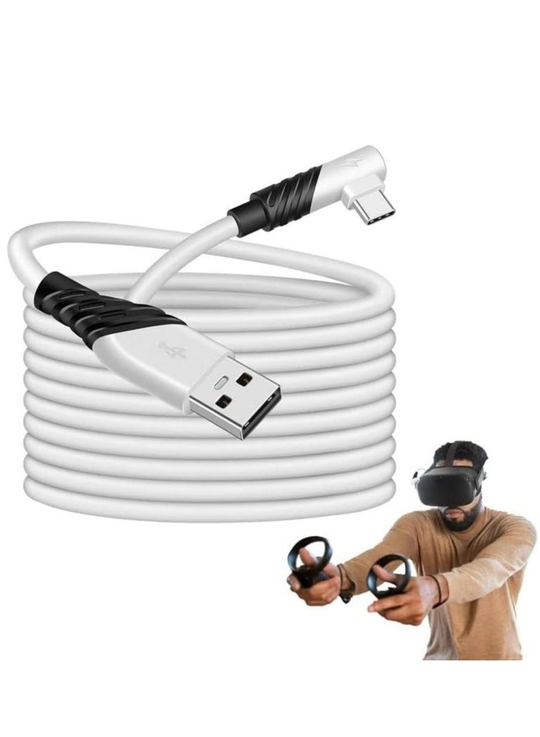 كابل شحن بيانات بطول 5 متر لجهاز Oculus Quest2 رابط USB 3.0 نوع C كابل نقل بيانات شاحن ملحقات نظارات الواقع الافتراضي - Image 1